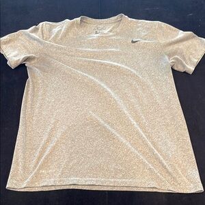 Nike Gray Short Sleeve Dri-Fit Tee Casual Fit